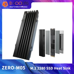 ID-COOLING ZERO M05 M.2 NVME 솔리드 스테이트 드라이브 방열판, M.2 SSD 쿨러 M2 하드 드라이브 방열판