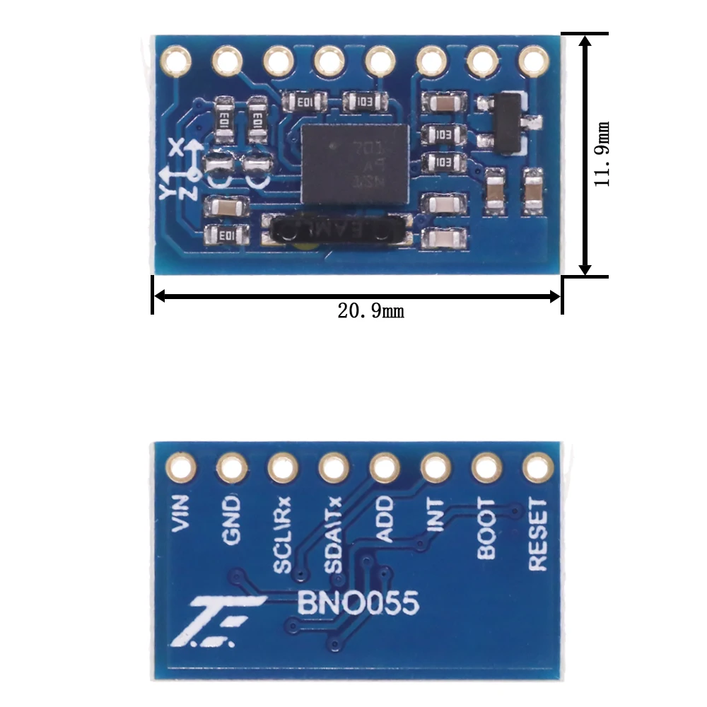 BNO055 9DOF 9-axis Absolute Orientation IMU GY-BNO055 AHRS Breakout Sensor Accelerometer Gyroscope Triaxial Geomagnetic BNO-055