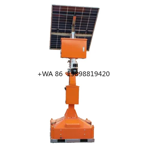 Emergency Solar Powered Light Towers with  Lighting System Security Tower for Outdoor Use