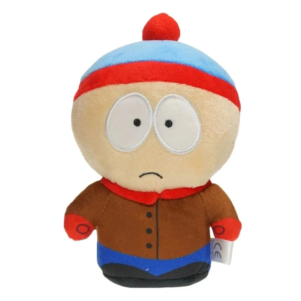 South North Park Cartoon Plush Doll para crianças, travesseiro recheado, brinquedos de pelúcia, Stan, Kyle, Kenny, desenhos animados, presente de aniversário, 20cm