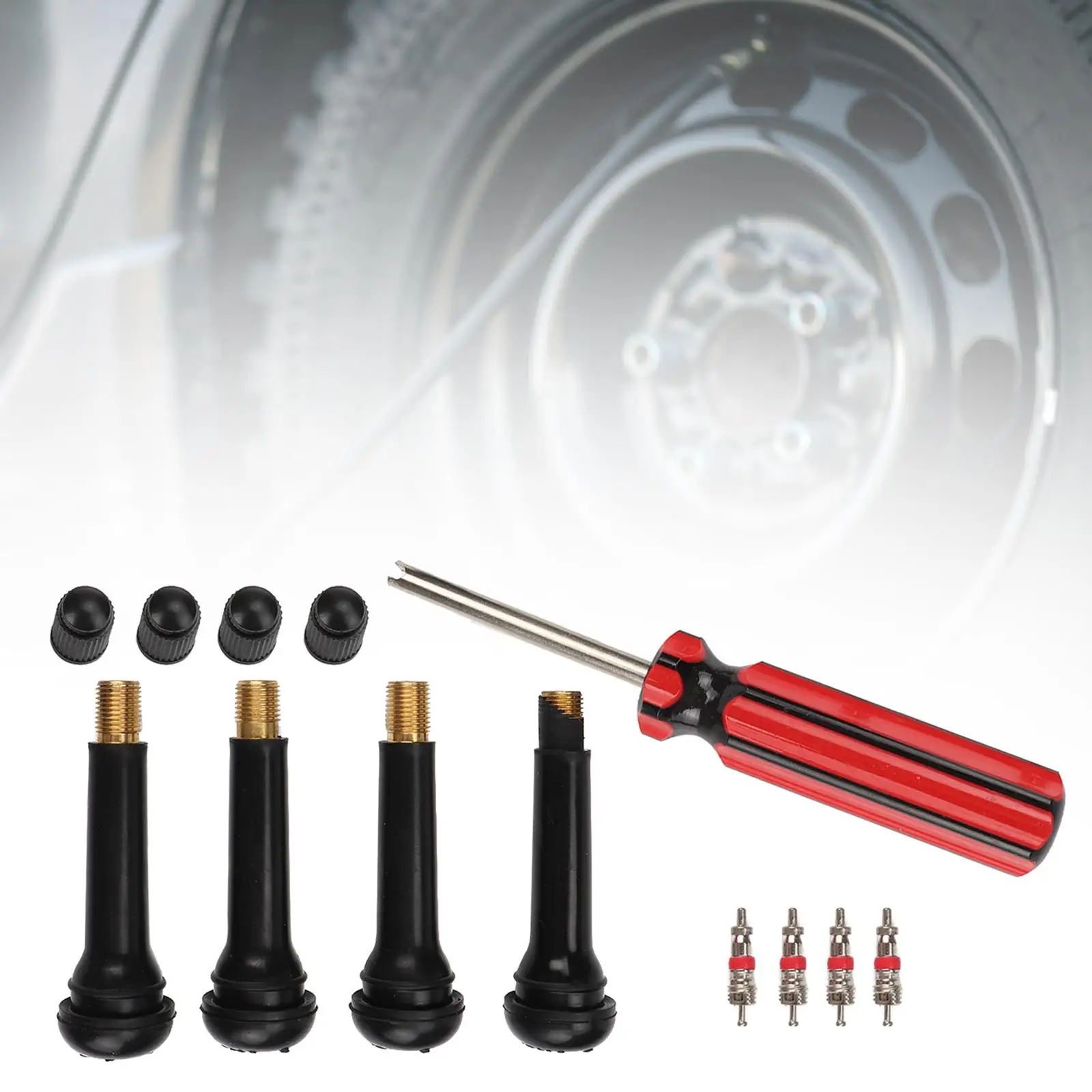 High End Metal Valve Pusher Core Installation Tool Multicolor Tire Stem Puller for Vehicle Auto Repair