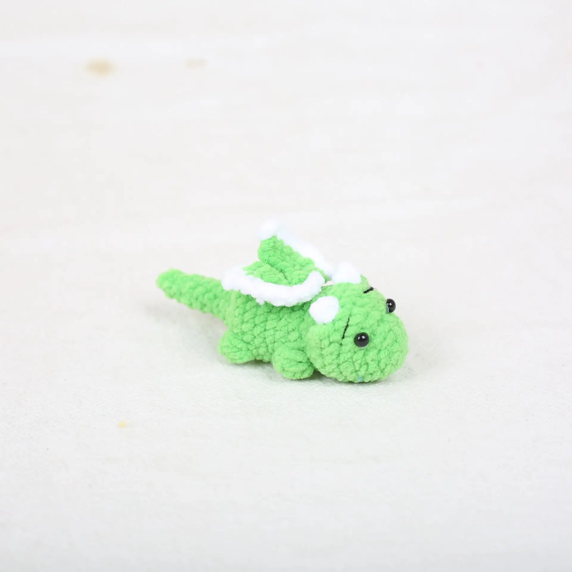 Niedlicher Gehäkelter Dinosaurier-Schlüsselanhänger Mini Gestrickter Dinosaurier-Anhänger Kreativer Cartoon-Tier-Schlüsselring Rucksack-Anhänger – Detail 4