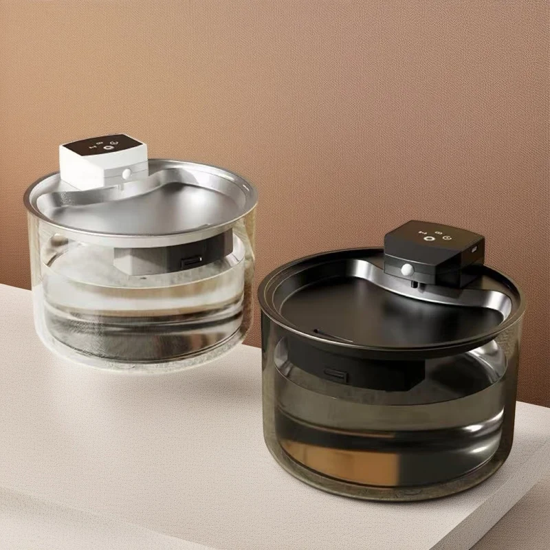 

Фонтан для воды для кошек из нержавеющей стали, беспроводной, без вилки, с автоматическим циркуляцией, миска для домашних животных большой емкости для кошек и котят, домашний тихий подарок