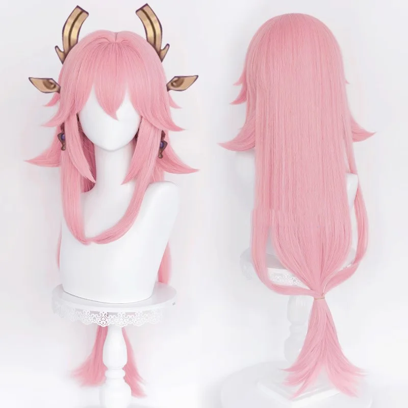 55CM Yae Miko Cosplay Props Anime Genshin Impact Magic Band Birthday Gifts Sexy Women Dress Halloween Accessories Wig Weapons