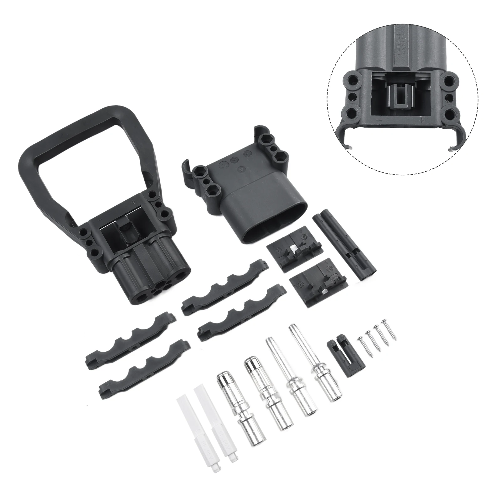 Forklift Power Connector 80A 160A Battery Charging-Plug 150V Silver Plated Copper Terminals Compatible With Electric Vehicles