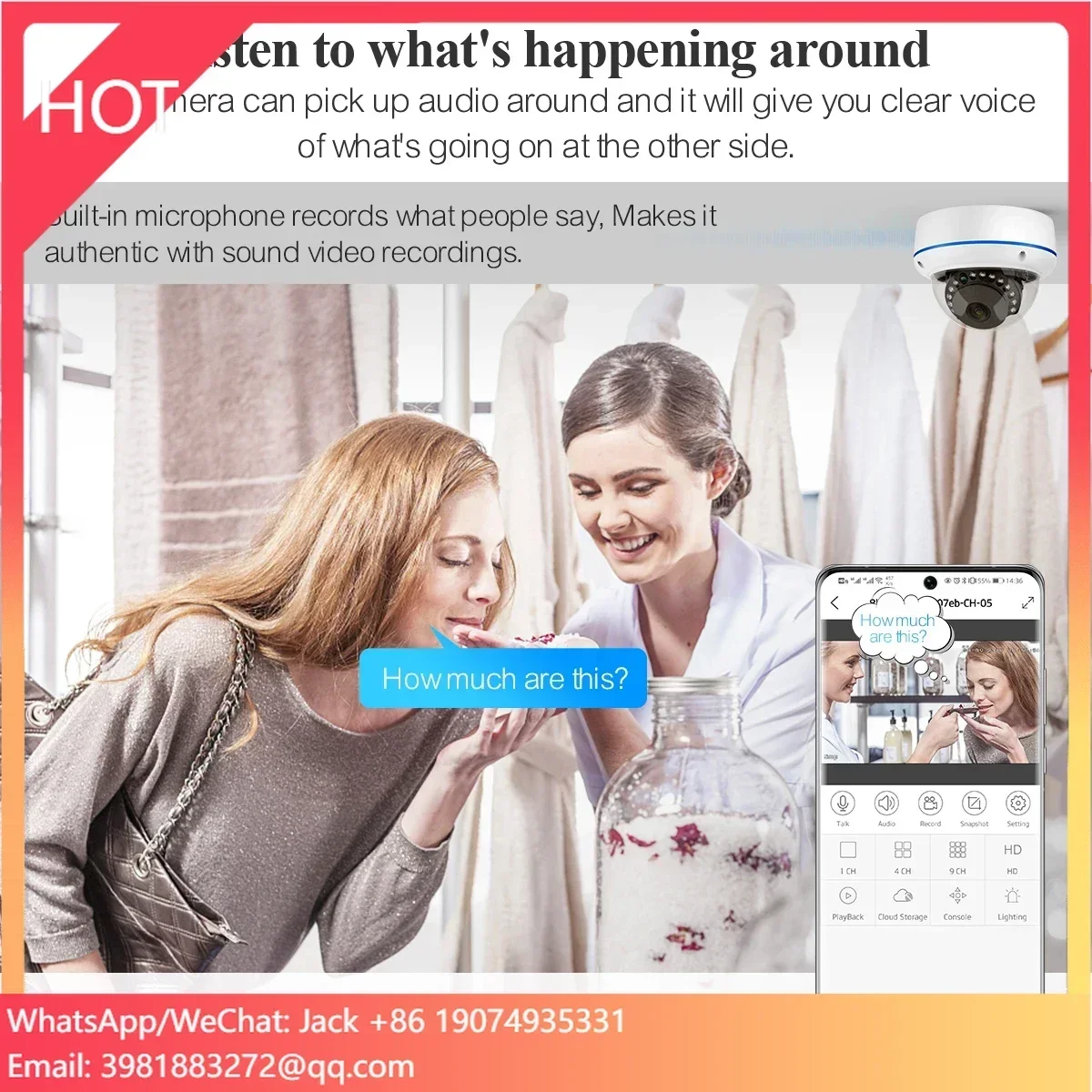 

Night Vision Two-way Audio 8ch 5mp Nvr Poe Security Ip Cctv Camera Vandal Proof Dome Camera System Poe Camera