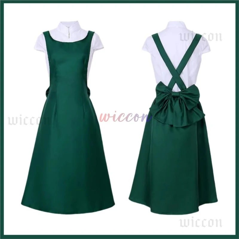 أنيمي اوزوماكي كوشينا تأثيري حلي شعر مستعار أخضر فستان طويل قميص موحد مجموعة كاملة الكبار امرأة مثير هالوين كرنفال البدلة