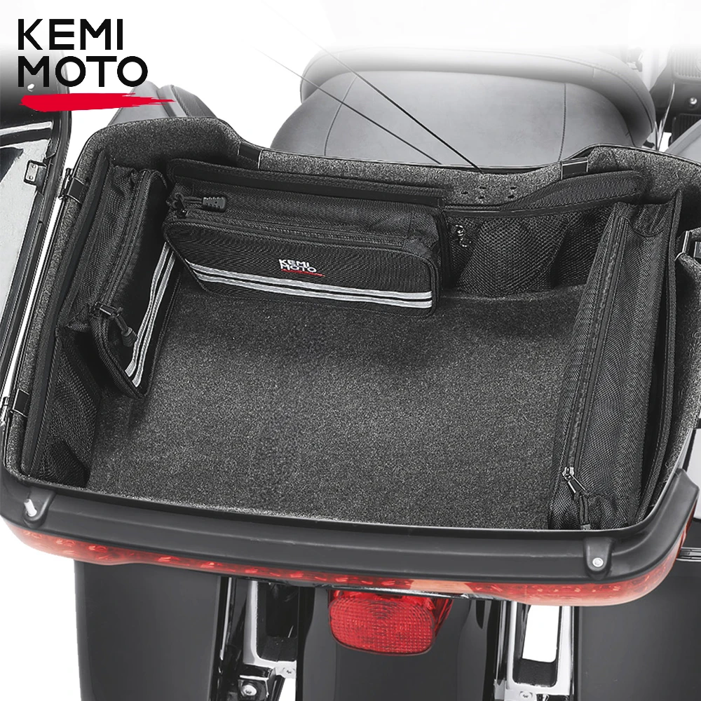 KEMIMOTO Motorcycle Tour Pack Organizers Bag for Touring Street Glide Electra Glide Road King Road Glide 2014-2024 Saddle Bags