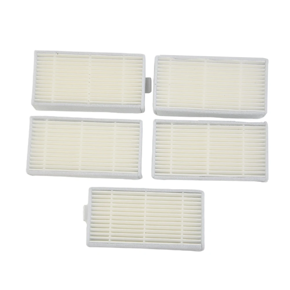 5 Pack of Filters with 6 Side Brushes for For SilverCrest 3000 A1 Robotic Vacuum Cleaner Essential Cleaning Accessories