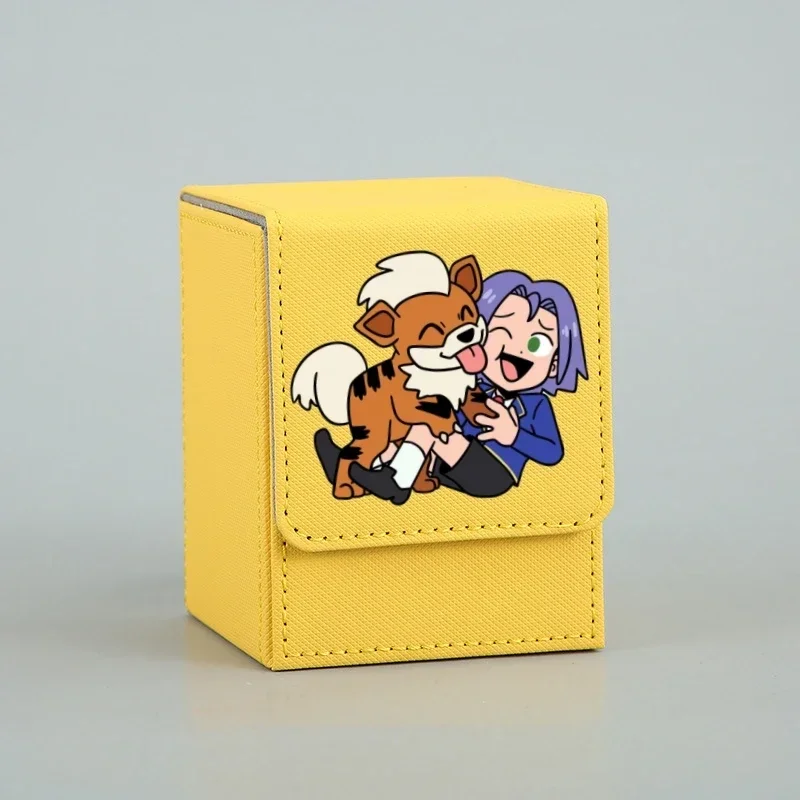

Pokemon Gift Rocket Team Jessie James Growlithe Frillish Self Made Card Storage Box Anime Classics Game Collection Cards Toy