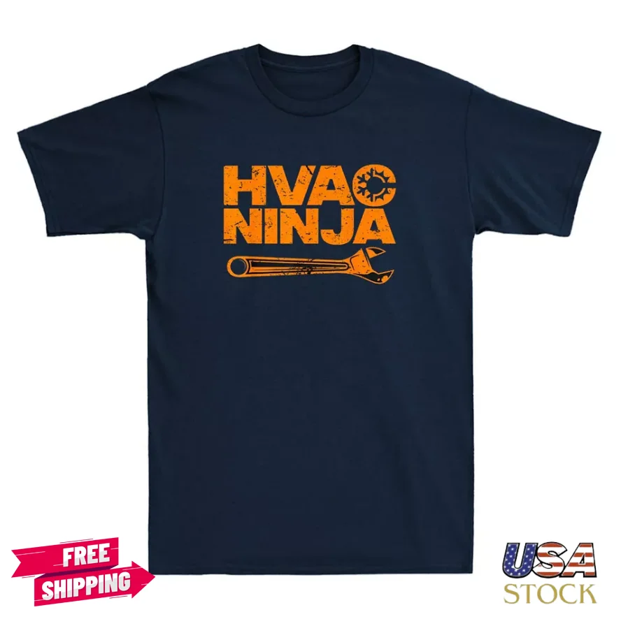 Funny HVAC Gift For Men Cool Technician Air Condition Lover Retro Men's T-Shirt