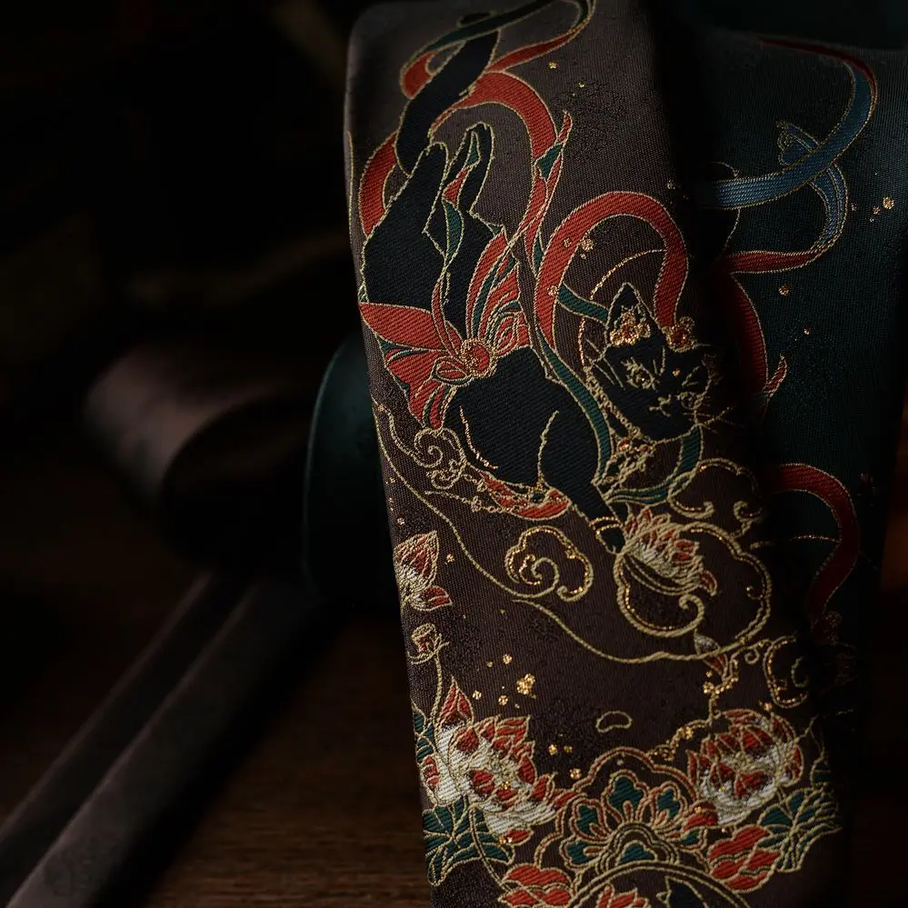 [Lin Yuejun]JK cravate uniforme chemise pour femmes et hommes DK Jacquard décontracté collège Style littéraire aucun cravate nécessaire