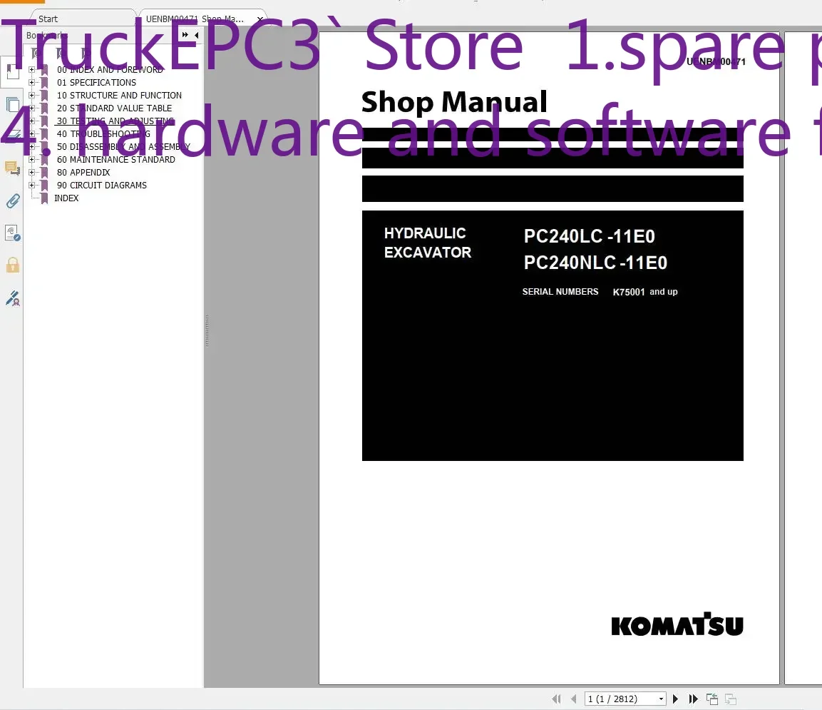 

Обновленный гидравлический экскаватор TruckEPC3 Komatsu [2022] 7,75 ГБ PDF Руководство по магазине, обслуживание оператора и схема DVD