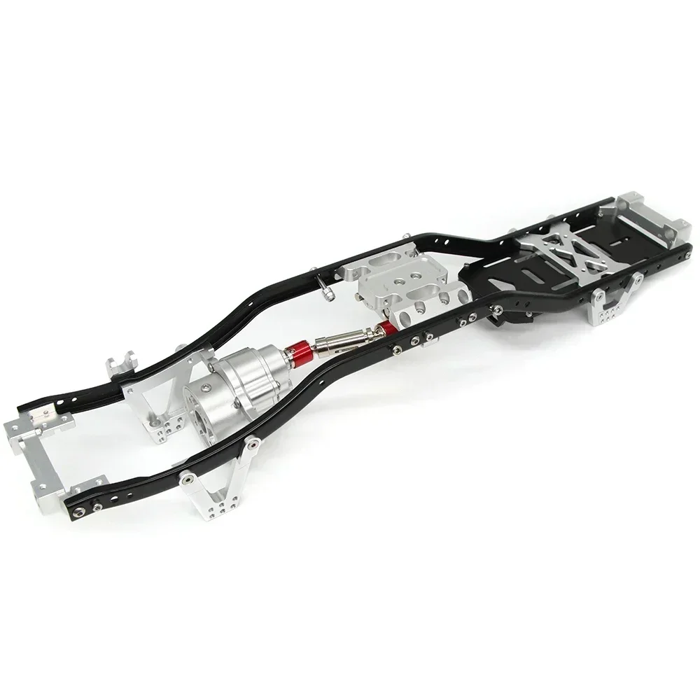 

RC AXIAL SCX10 METAL CHASSIS FRAME 313MM WHEELBASE WITH FRONT GEARBOX FOR 1/10 WRANGLER BODY SHELL