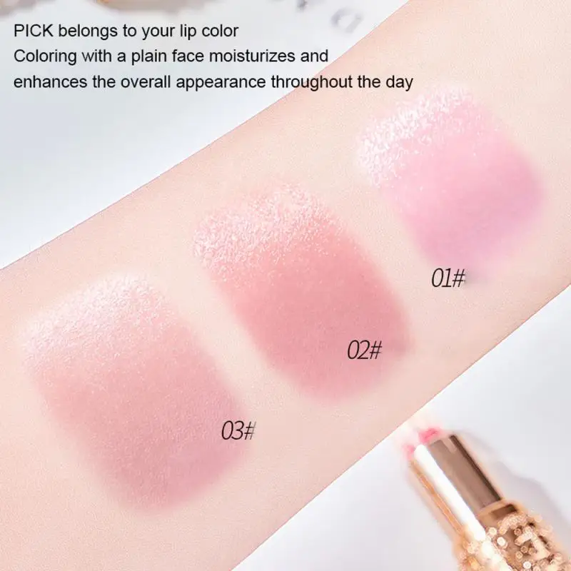 Moisturizing Flower Transparent Lipstick Temperature Color Changing Lip Balm Long Lasting Jelly Lipstick Lips Care Makeup 1pc