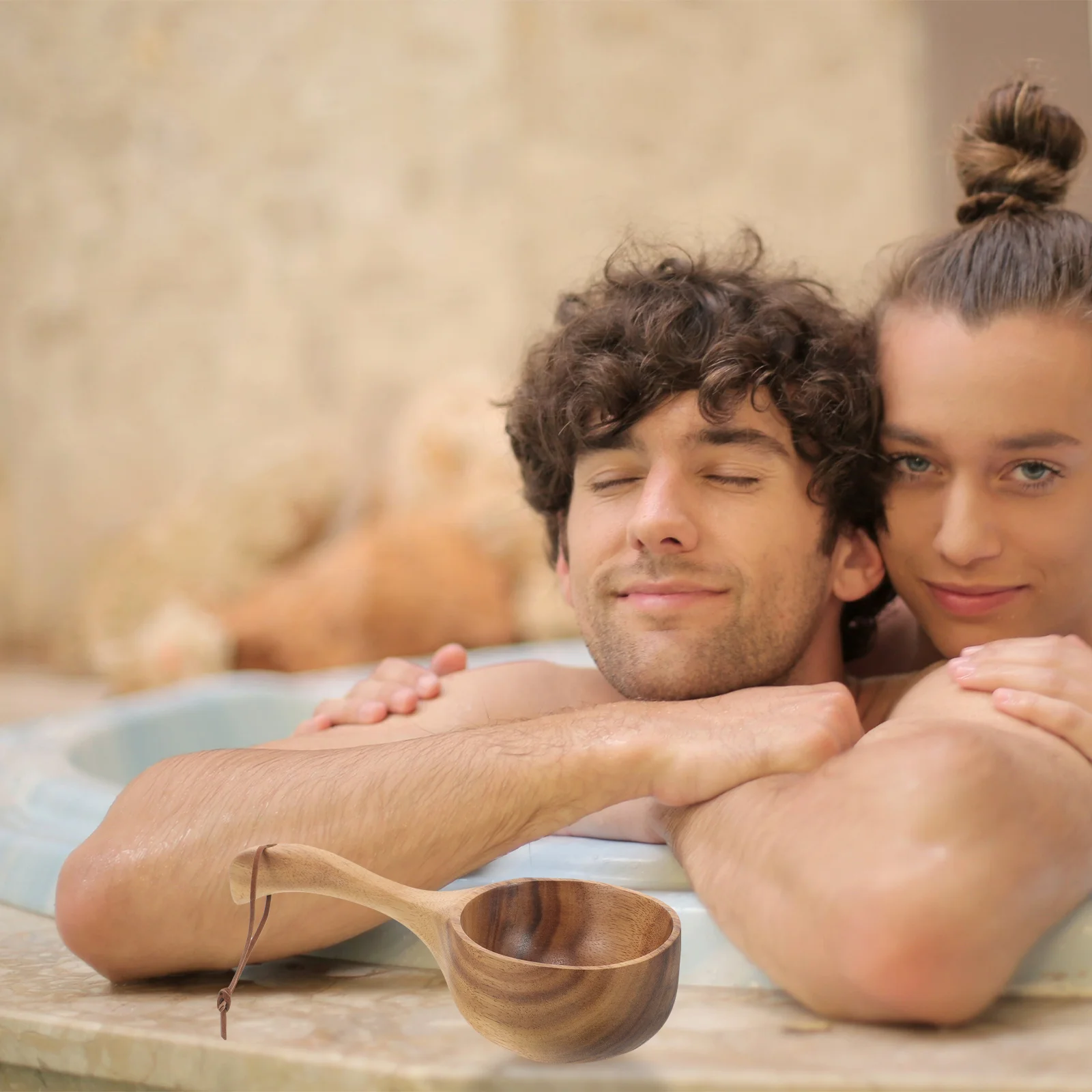 Ferramenta colher de água de banho colher de banho concha tomar chuveiro pequeno banheiro sauna para uso doméstico