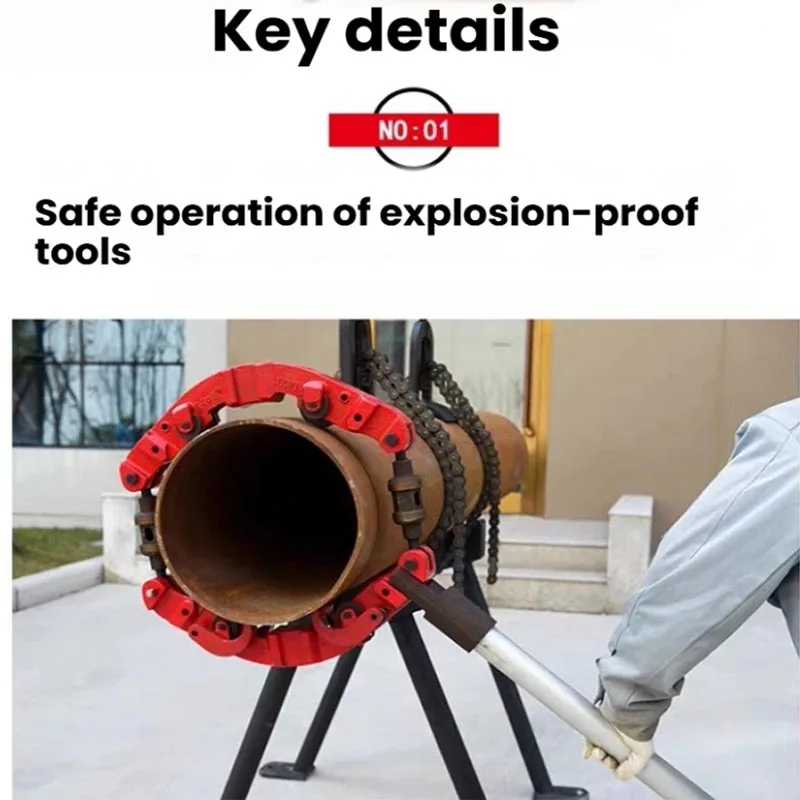 Multi-Roller Rotary Pipe Cutter Detachable Extension Handle Heavy Duty Large Diameter Steel Pipe Cutting Tool