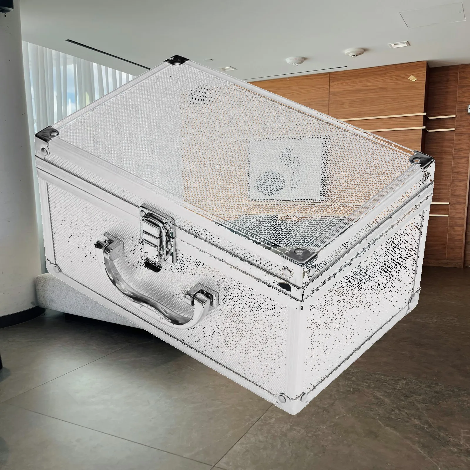 Tool Storage Box with Foam Padding Safeguarding Aluminum Tool Box Hard Case with Foam Customizable Portable Hard Case Lockable