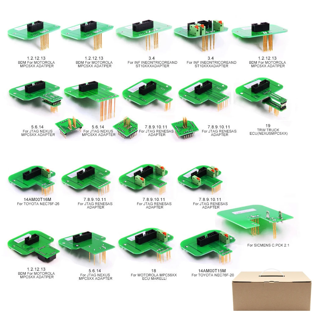 

ECUTOOL 22pcs BDM Adapters BDM Frame for KTAG KE-SS FG-TECH BDM100 Probe LED ECU Programmer Chip Tuning Tool