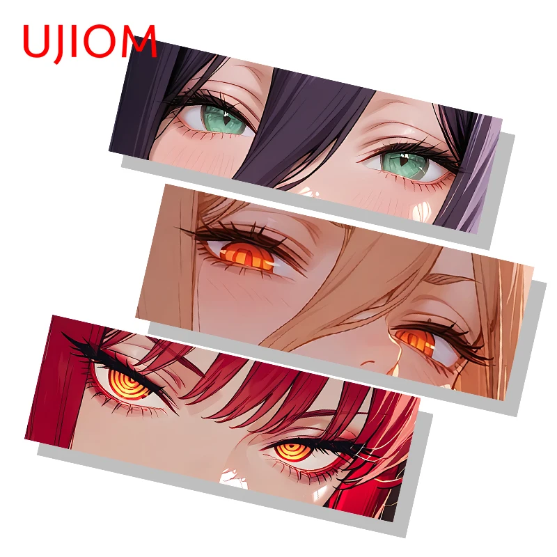 UJIOM Power Reze Makima Eye Long Strip Graphics Wall Sticker Hot Selling Decal Otaku Decorating Props Wardrobe Vestibulec Decor