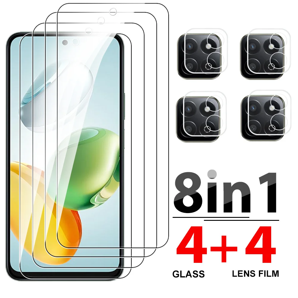 8IN1 Clear Tempered Glass For Honor X7c Screen Protector HonorX7c  Camera Film For Honor X 7c X7 C 6.77 inches Protective Glass