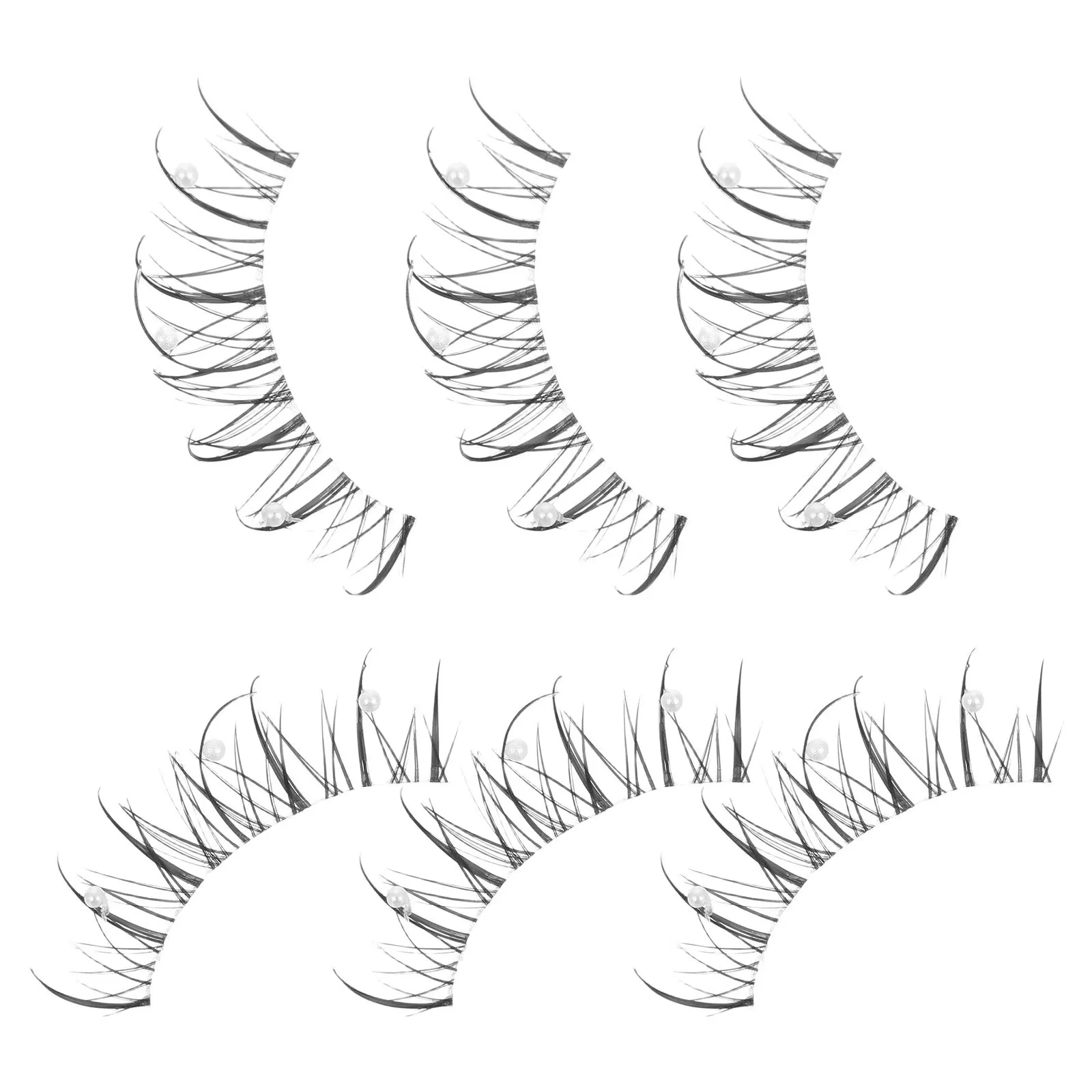 ขนตาปลอมมุกสไตล์มังงะ ดราม่า ธรรมชาติ งอนยาว สำหรับงานคอสเพลย์ ปาร์ตี้ ขนตาปลอมยาววิ้งๆ