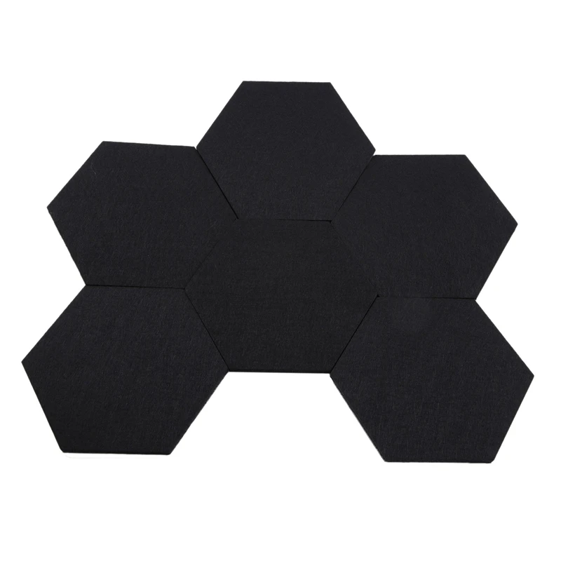 18 Pack Felt Memo Board Decorative Notice Board Hexagon Bulletin Board,Felt Cork Board Tiles, Wall Decor(20 X 17 Cm)