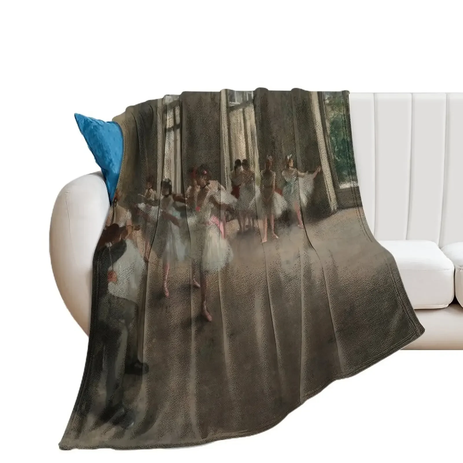 

The Rehearsal by Edgar Degas Throw Blanket Winter beds For Decorative Sofa Blankets