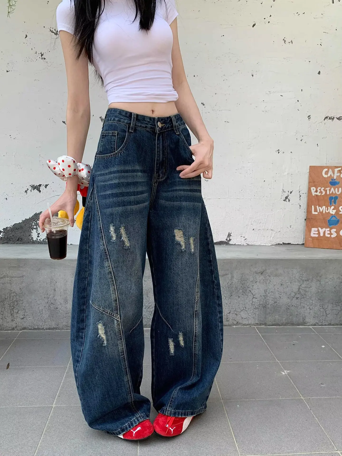 Y2K Blue Graffiti W… - image