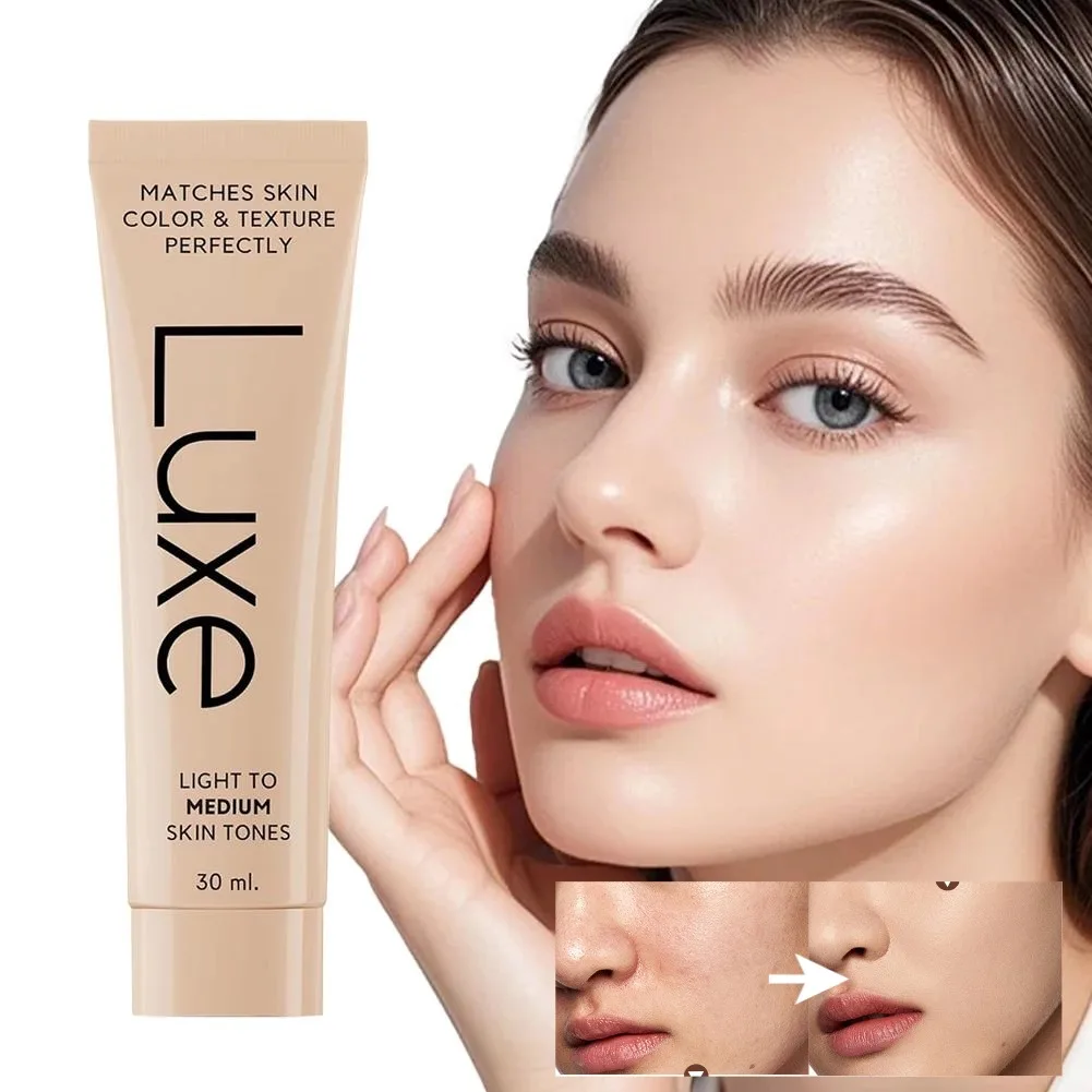 30ml Luxe Self-Adjusting Skin Tone Foundation Color Changing sunscreen Anti-UV Foundation Full Coverage Lightweight Hydrating
