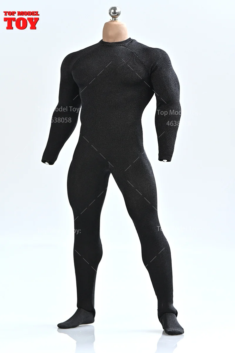 1/6 1/12 Stretch Ice Silk Elastic Jumpsuit Bodysuit Clothes Model Fit 12\'\' 6\'\' Male Soldier Action Figure Body TBL M35 Dolls
