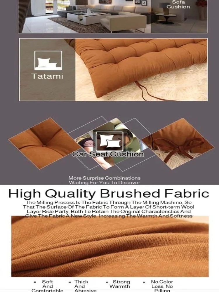 Autumn and winter thickened brushed doublesided available recliner mats Lunch folding chair special image 4