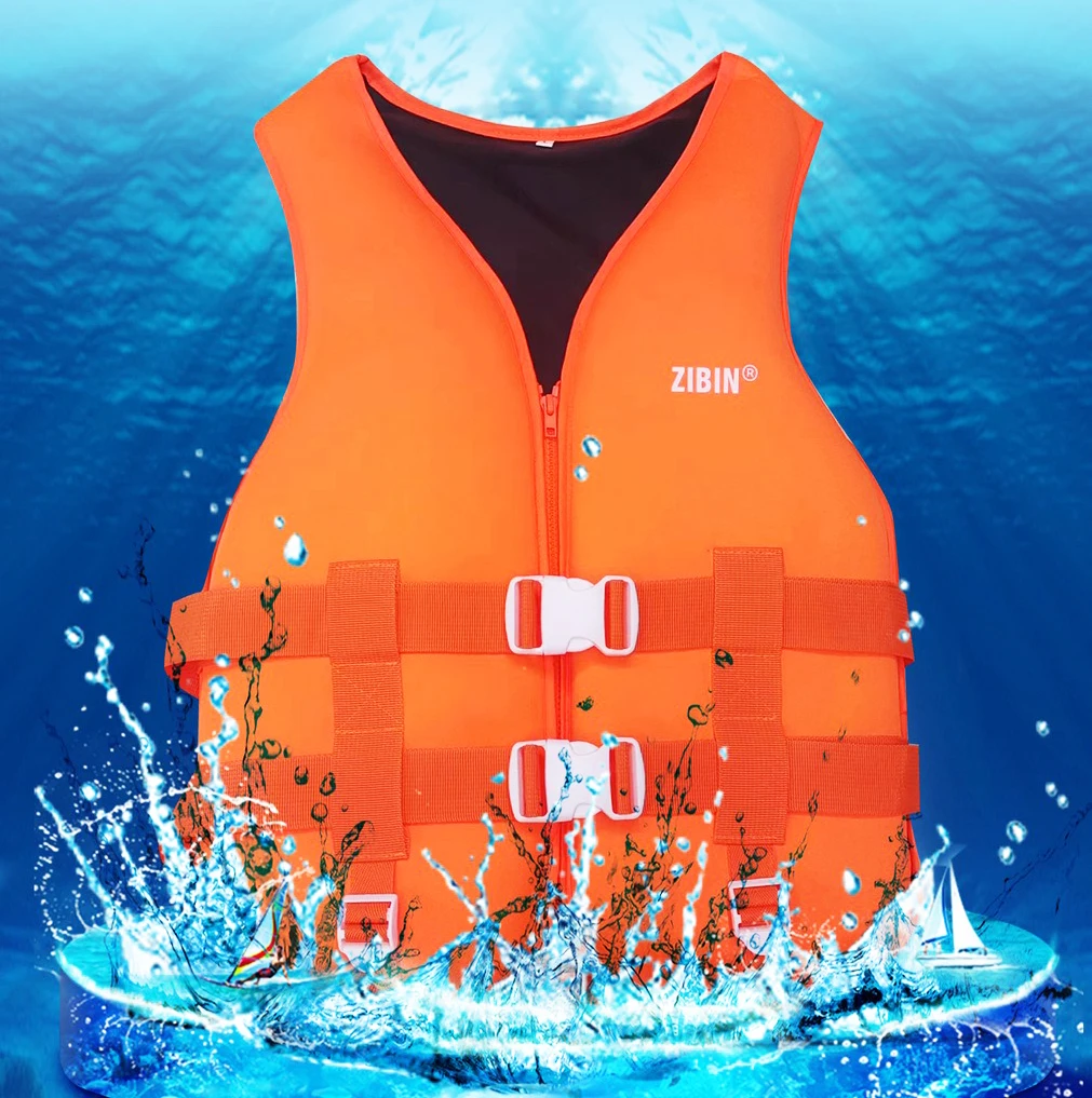 

Adult Children'S Neoprene Sbr Lifejacket Rafting Suit Swimming Helper Buoyancy Suit Water Rescue Lifejacket