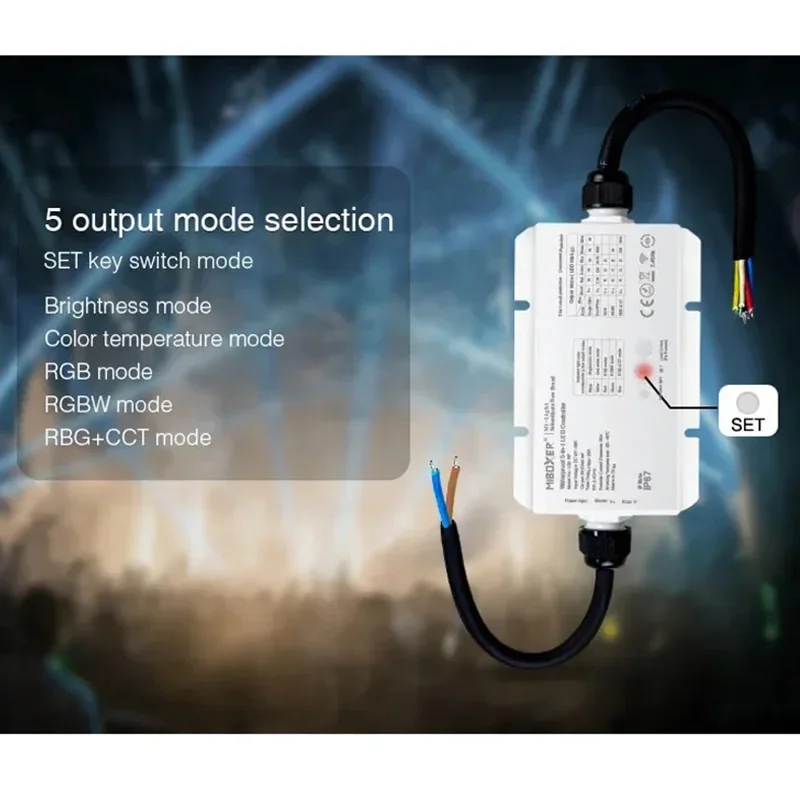 LS2-WP / WL5-WP Waterproof 5 in 1 LED Strip Controller