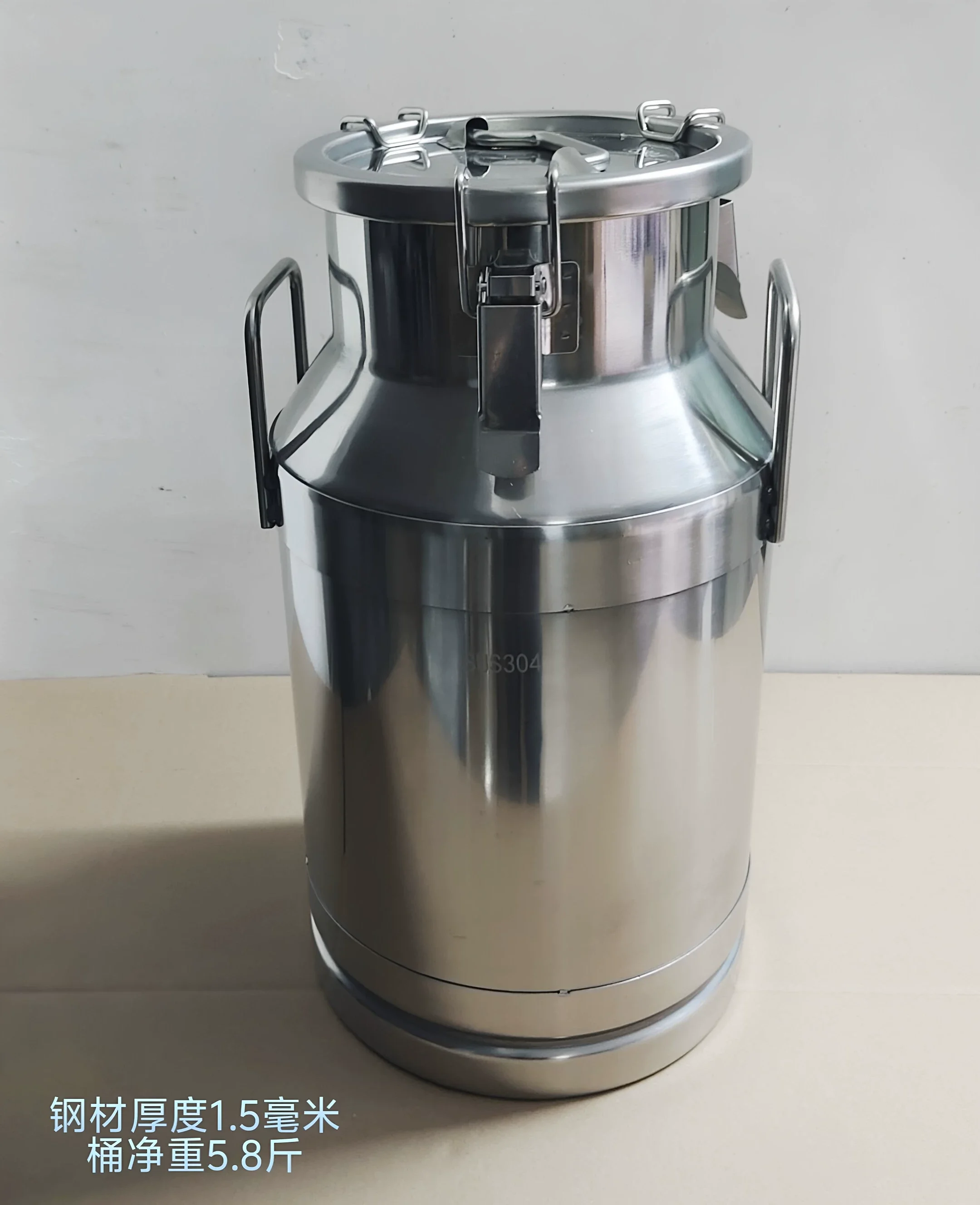 20L/30L/40L/50L/60L Stainless Steel Milk Can Canister Dairy Pot Bucket Liquid Storage Barrel For Home Application