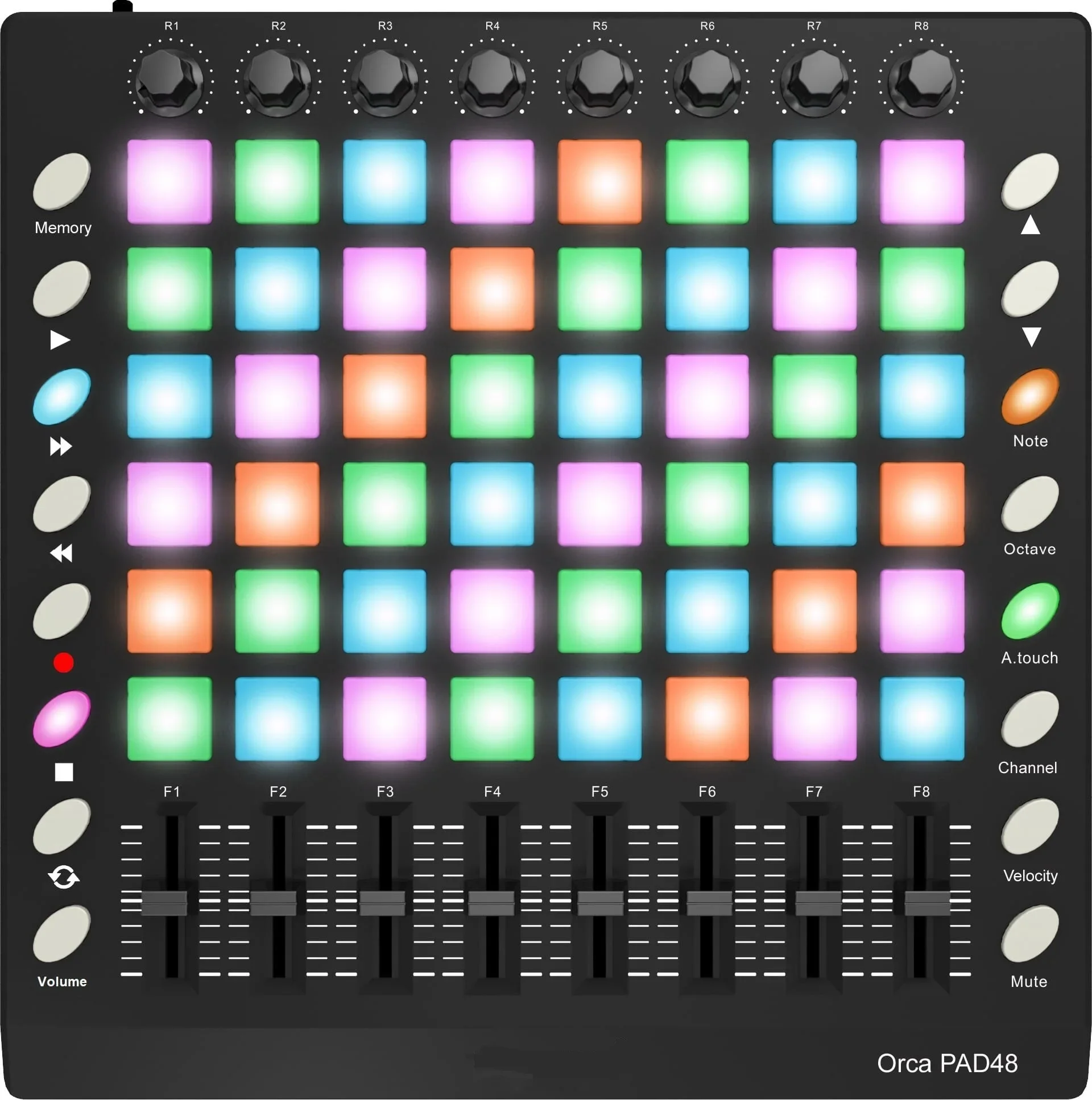 

MIDI Pad Music Maker 25 Key Mini Midi Keyboard Controller Pa System Mini Midi Keyboard with Pads with RGB Backlit