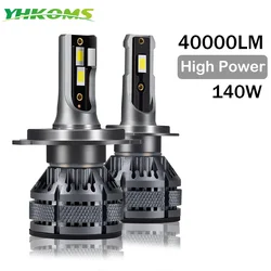 YHKOMS H4 H7 LED Bulbs Headlight 140W 40000LM CSP H1 H11 H8 H9e 9005 HB3 9006 HB4 9012 Car Fog Lights Auto LED Bulb Headlamp
