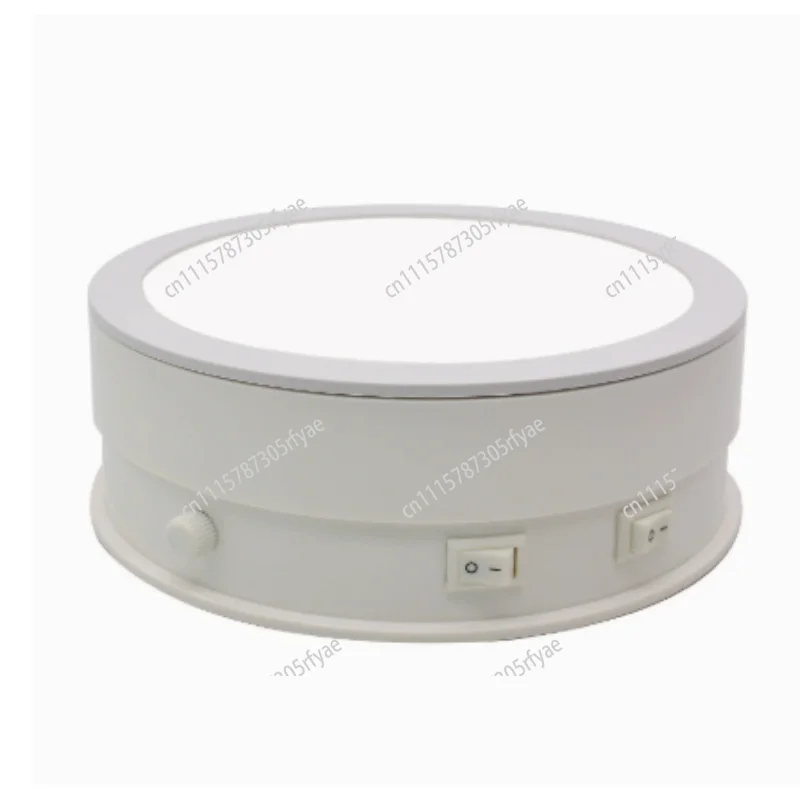 Electric Rotating Display Stand LED Turntable 360° Illuminated Showcase For Cosmetics Perfume Live Streaming Product Photography