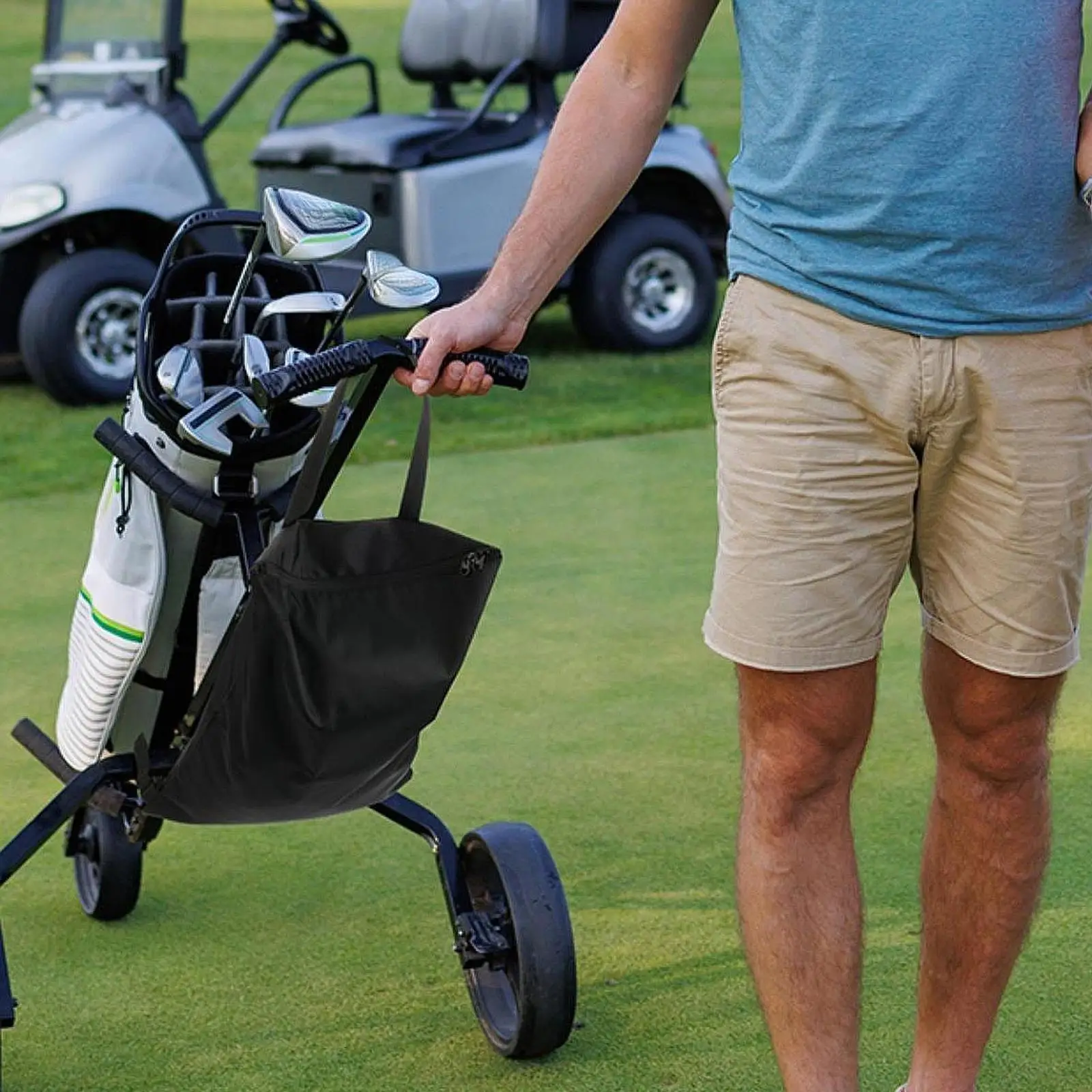 

Сумка для хранения аксессуаров для гольфа, портативная сумка-держатель, универсальная сумка для хранения с удлинителем на спине, многоразовая сумка для гольфистов для взрослых