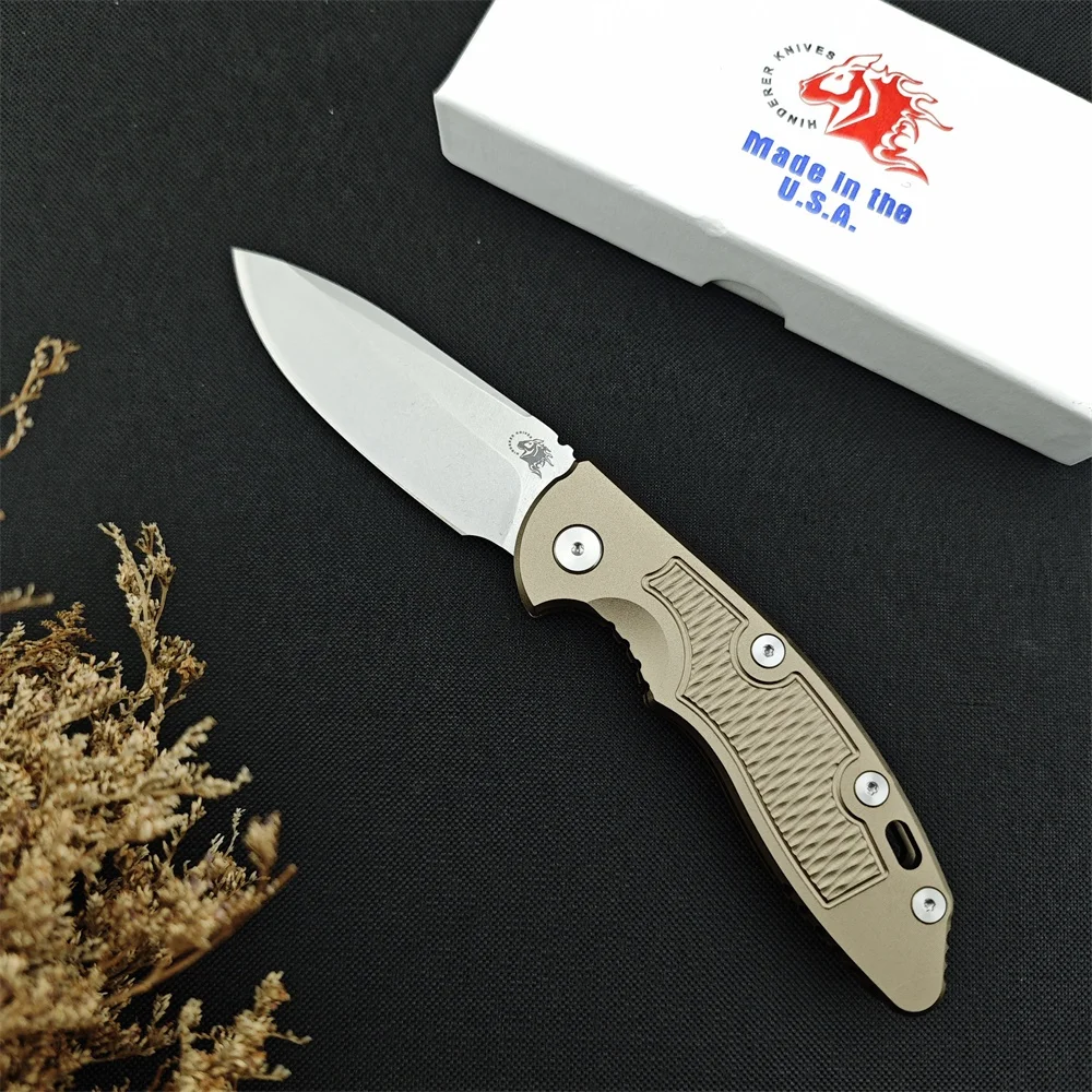 High Hardness Hinderer XM-18 Utility Pocket Folding Knife D2 Blade Aluminum Handle Outdoor Hunting Tactical Camping EDC Tool