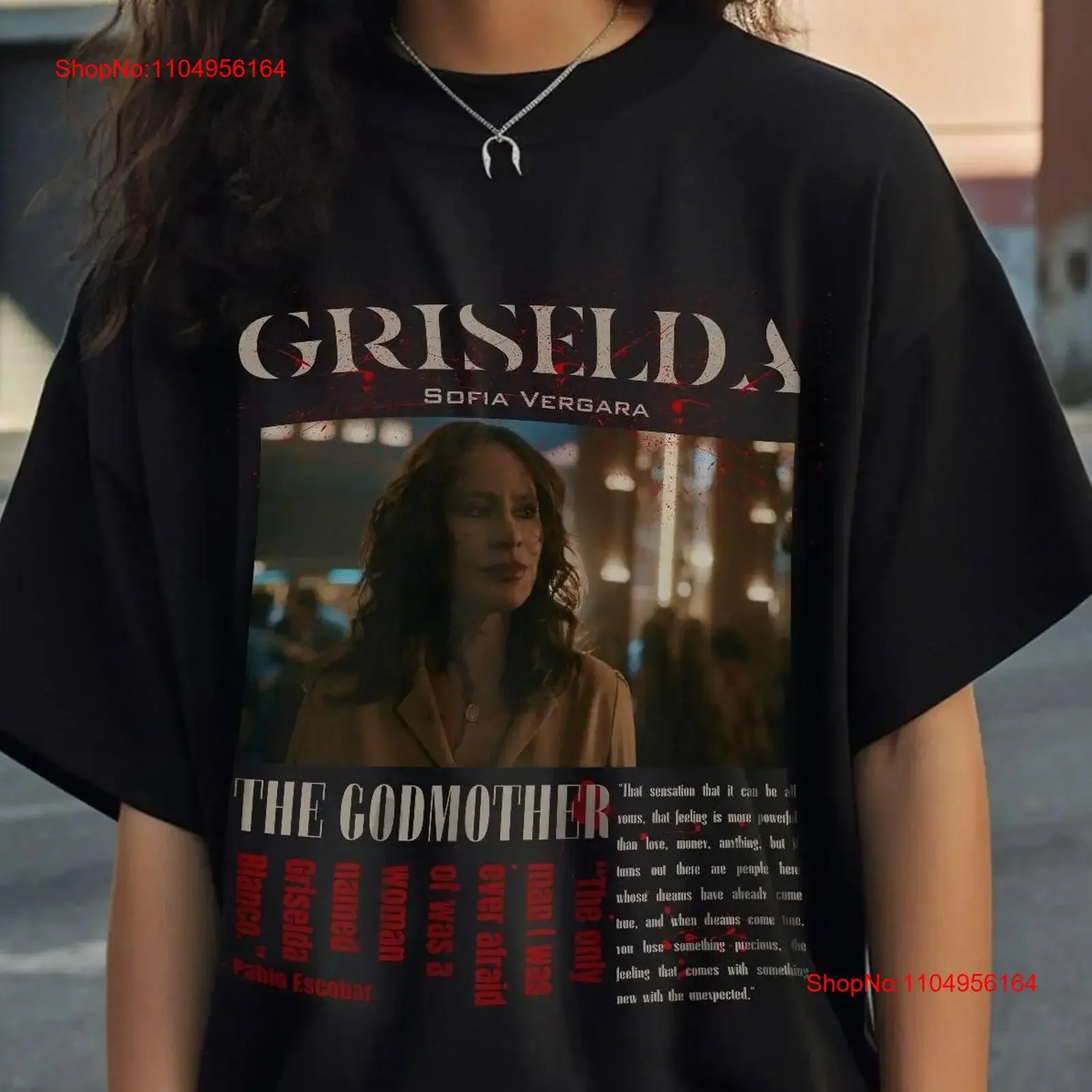 Griselda serie de televisión camiseta Blanco Mafia Sofia Vergara regalo cartel de moda vintage lavado transpirable cómodo suave homme