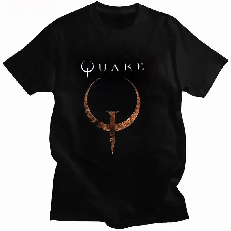 Men Summer Tees Quake II T Shirt Quake 2 Ii Id Bigger Size Homme Brand Funny Print Casual Tee-shirt