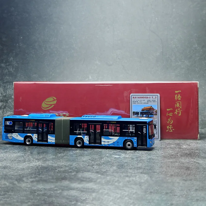 

1:64 Scale Diecast Alloy BJ6160 Articulated Beijing Buses Toys Cars Model Classics Adult Gifts Souvenir Static Display