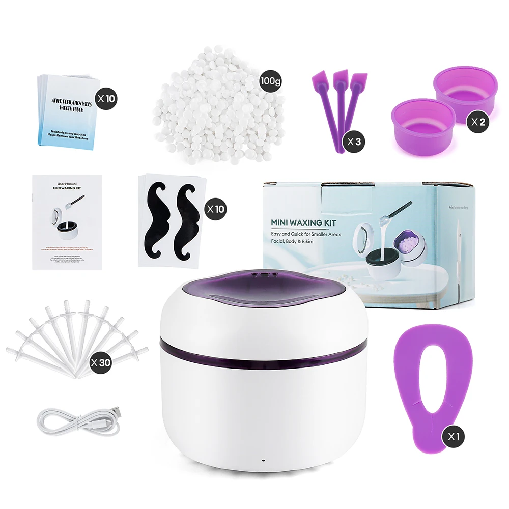 Mini Wachs Heizung Maschine 40g Silikon Schüssel Wachs Wärmer Nase Ohr Haar Entfernung Wachsen Kit Wachs Bean Wachs Heizung schmelzen Topf Schmelzer – Detail 22