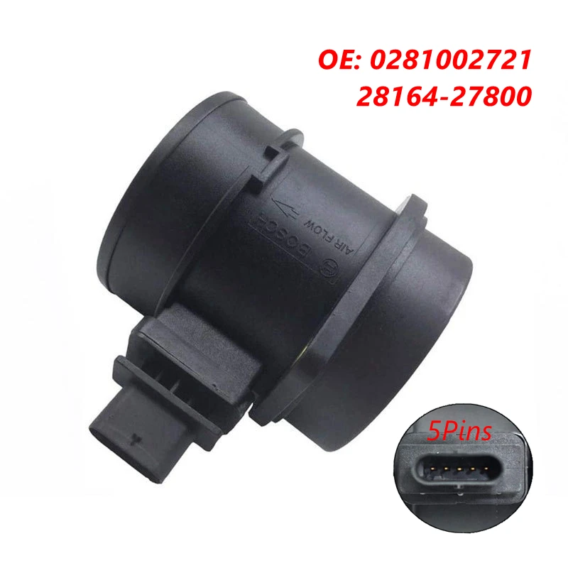 

0281002721 28164-27800 Mass Air Flow Meter MAF Sensor For HYUNDAI GRANDEUR TUCSON KIA SPORTAGE 2816427800