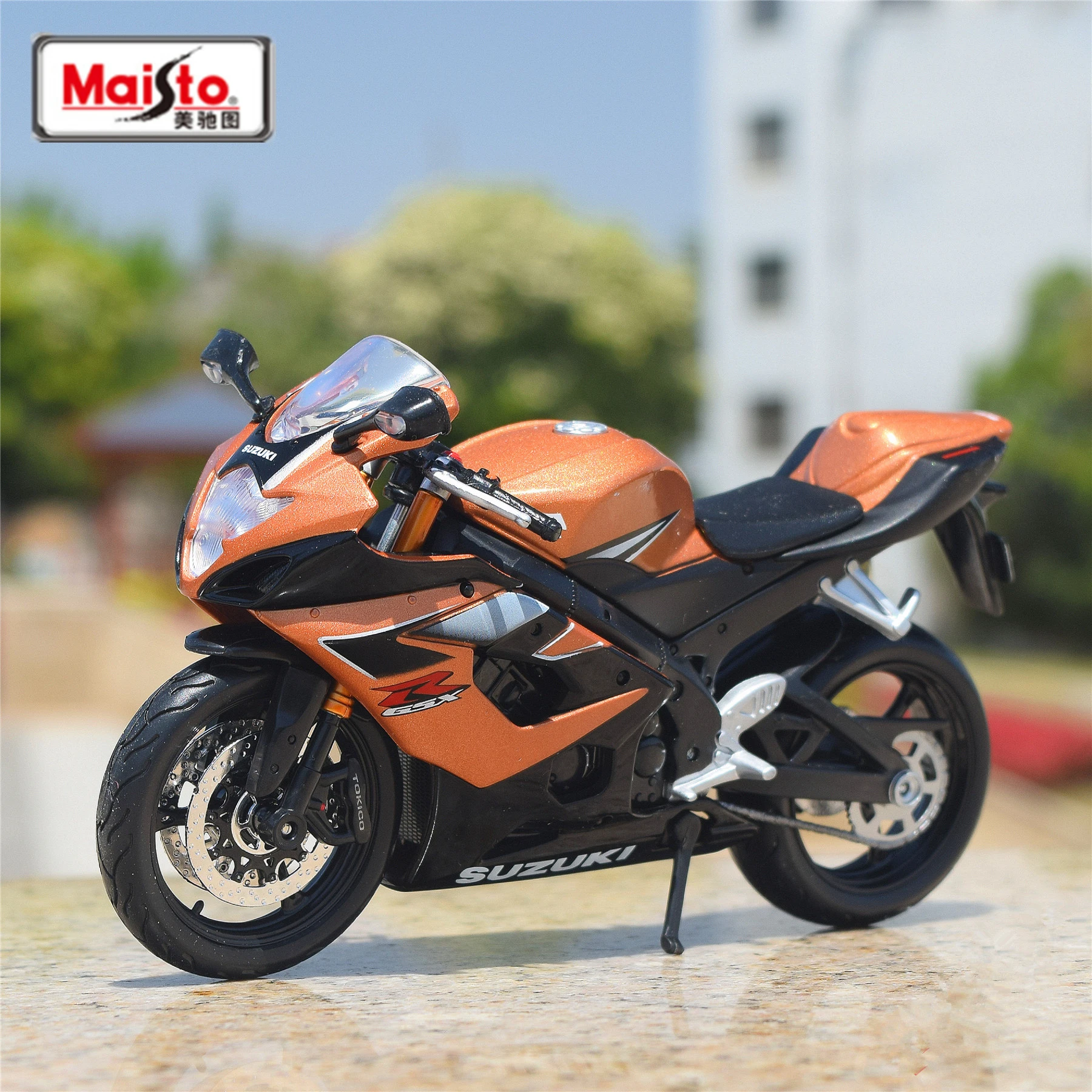 Maisto 1:12 Suzuki GSX-R1000 lega da corsa modello di moto simulazione pressofuso in metallo Street Sports modello di moto regalo per bambini