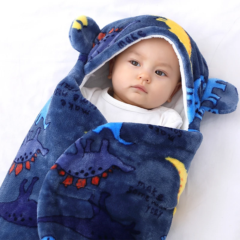 Soft Newborn Baby Sleeping Bags Cartoon Thicken Winter and Autumn Baby Wrap Blankets Envelope Newborn Sleepsack 0-9 Months