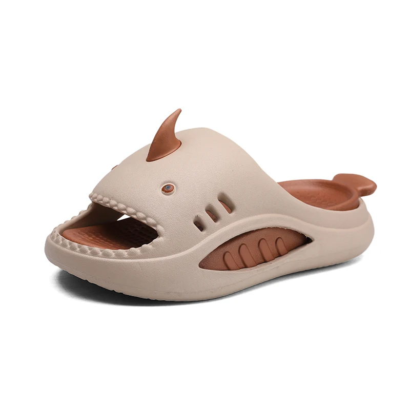 

Kids Shoes Slippers Shark Flip Flops Soft Sole Cartoon Slipper Women Man Bathroom Sandal EVA Non-slip Children Shoes Sandals