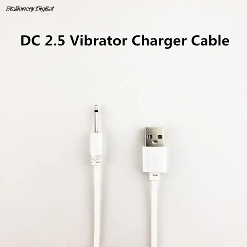 سلك كابل شاحن USB قابل لإعادة الشحن عالمي للعب الكبار ، هزاز ، اكسسوارات مدلك ، امدادات الطاقة ، تيار مستمر 2.5 ، 1 متر