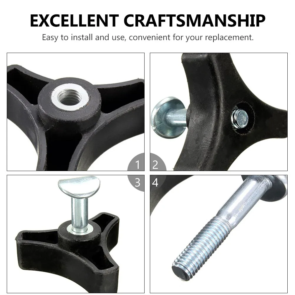 

Lawn Handle Replacement ABS Iron Durable Triangle Stable Easy Install Grip Knob Supplies for Hay Mower Replace Handles for Mower